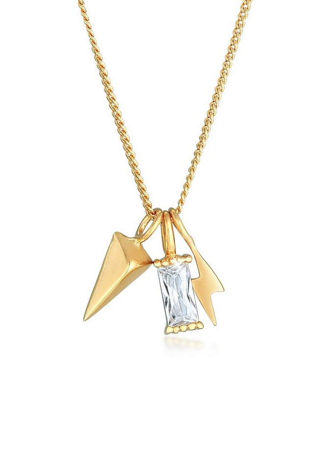 Elli Collierkettchen Zirkonia Rechteck Blitz Pfeil 925 Sterling Silber Elli Collierkettchen Zirkonia Rechteck Blitz Pfeil 925 Sterling Silber von Elli