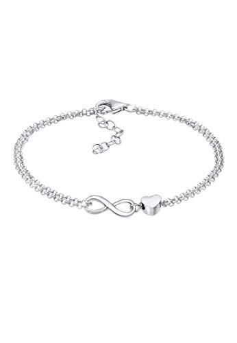 Elli Armband Damen Herz Liebe Unendlichkeit Infinity in 925 Sterling Silber von Elli