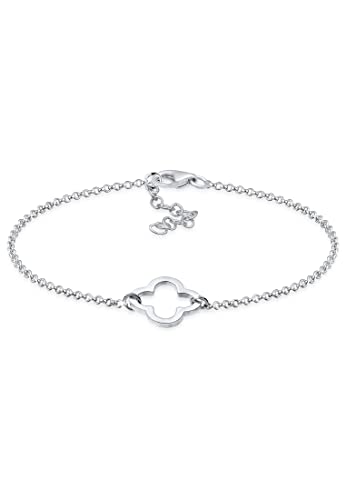Elli Armband Damen Kleeblatt Cut-Out Symbol in 925 Sterling Silber Elli Armband Damen Kleeblatt Cut-Out Symbol in 925 Sterling Silber von Elli