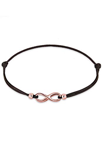 Elli Armband Damen Infinity Symbol Elastisch Schwarz in 925 Sterling Silber von Elli