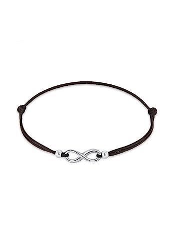 Elli Armband Damen Infinity Symbol Black in 925 Sterling Silber von Elli