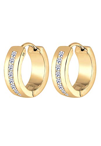 Elli Ohrringe Damen Basic Creolen Creole mit Zirkonia Steinen Kristalle in 925 Sterling Silber Elli Ohrringe Damen Basic Creolen Creole mit Zirkonia Steinen Kristalle in 925 Sterling Silber von Elli