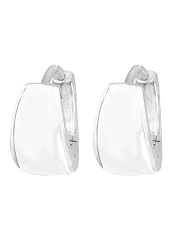 Elli Damen Echtschmuck Ohrringe Creolen weiße Emaille Basic Zeitlos in 925 Sterling Silber Elli Damen Echtschmuck Ohrringe Creolen weiße Emaille Basic Zeitlos in 925 Sterling Silber von Elli