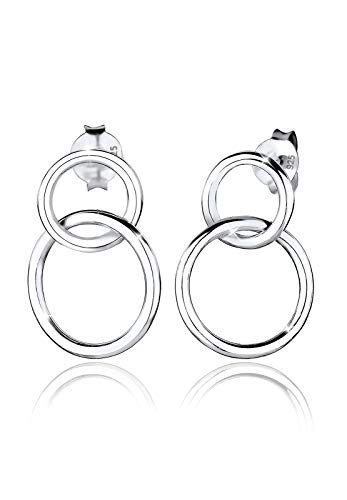 Elli Ohrringe Damen Ohrhänger Kreis Geo Minimal in 925 Sterling Silber von Elli