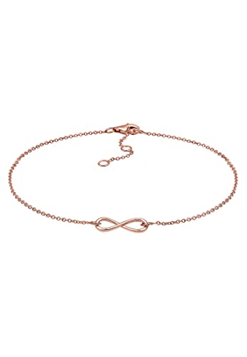 Elli Fußschmuck Damen Fußkettchen Infinity Elegant in 925 Sterling Silber von Elli