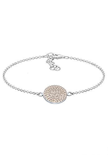 Elli Damen-Gliederarmbänder 925_Sterling_Silber Kristall 0211271317_16 - 16cm Länge von Elli