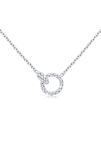 Elli Halskette Damen Ringe Verbunden Unendlich mit Kristallen 925 Silber von Elli