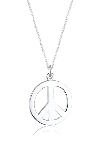 Elli Halskette Damen Peace Zeichen Boho in 925 Sterling Silber von Elli