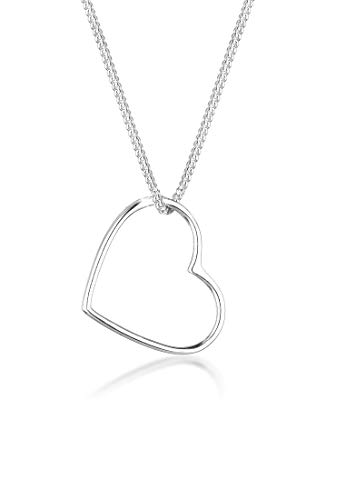 Elli Halskette Damen Herz Anhänger Basic in 925 Sterling Silber von Elli