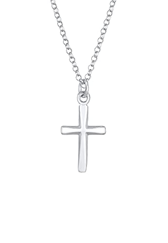 Elli Halskette Damen Kreuz Anhänger Filigran aus 925 Sterling Silber von Elli
