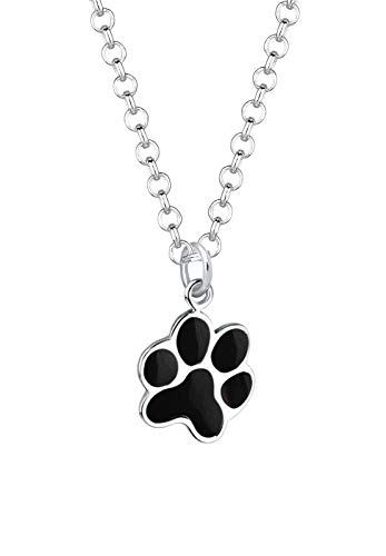 Elli Halskette Damen Tier Pfote Hund Katze Anhänger in 925 Sterling Silber von Elli