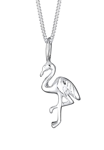 Elli Halskette Damen Flamingo Tropic in 925 Sterling Silber von Elli