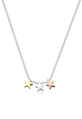 Elli Halskette Damen Astro Sterne modern in 925 Sterling Silber von Elli