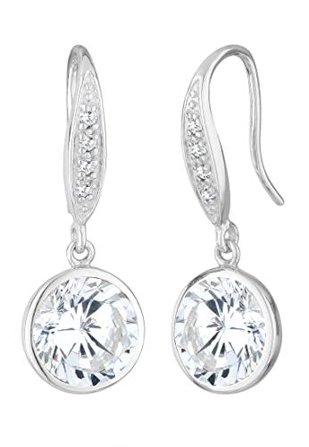 Elli Ohrringe Damen Elegant Klassisch mit Zirkonia Kristallen in 925 Sterling Silber von Elli