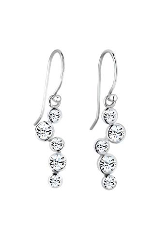 Elli Ohrringe Damen Tropfen Look Elegant mit Kristalle aus 925 Sterling Silber von Elli