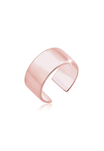 Elli Ohrringe Damen Basic Single Earcuff Trend in 925 Sterling Silber Rosé vergoldet von Elli