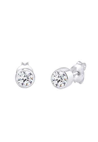 Elli Ohrringe Damen Klassisch mit Kristallen in 925 Sterling Silber von Elli