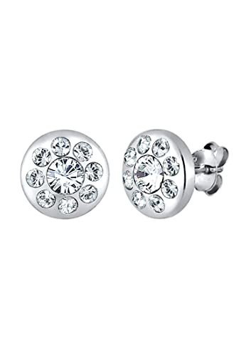 Elli Ohrringe Damen Kreis Elegant mit Kristalle in 925 Sterling Silber von Elli