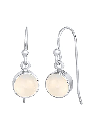 Elli Ohrringe Damen mit Mondstein im Astro Trend in 925 Sterling Silber von Elli