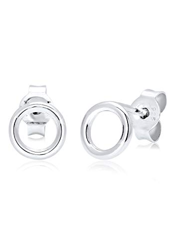 Elli Ohrringe Damen Basic Kreis Geo Minimal in 925 Sterling Silber von Elli