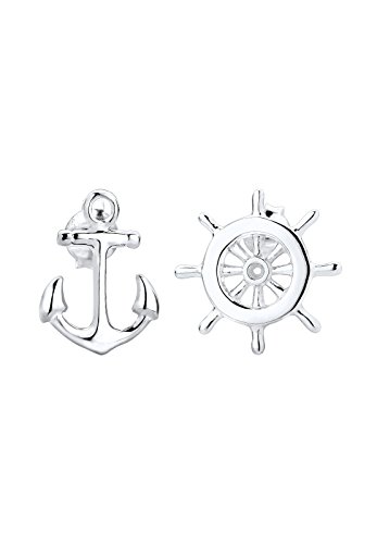 Elli Ohrringe Damen Anker Steuerrad Maritim in 925 Sterling Silber von Elli