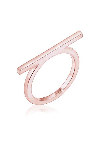 Elli Ring Damen Geo Minimal Blogger Trend Edgy in 925 Sterling Silber von Elli