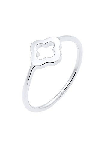 Elli Ring Damen Kleeblatt Glücksbringer Luck in 925 Sterling Silber von Elli