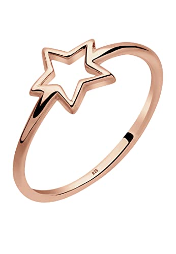 Elli Ring Damen Stern Cut-Out Symbol in 925 Sterling Silber von Elli