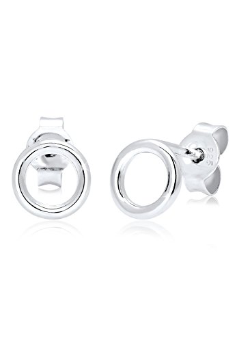 Elli Ohrringe Damen Ohrstecker Kreis Geo Minimal Basic in 925 Sterling Silber von Elli