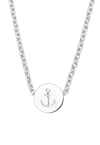 Elli Halskette Damen Anker Maritim Hafen in 925 Sterling Silber von Elli