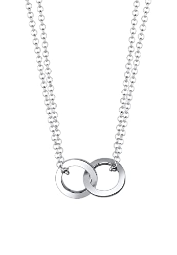 Elli Halskette Damen Kreis Layer in 925 Sterling Silber von Elli