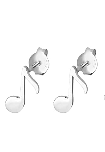 Elli Damen Schmuck Ohrringe Ohrstecker Note Musik Musiknote Musiker Filigran Komponist Lied Silber 925 von Elli