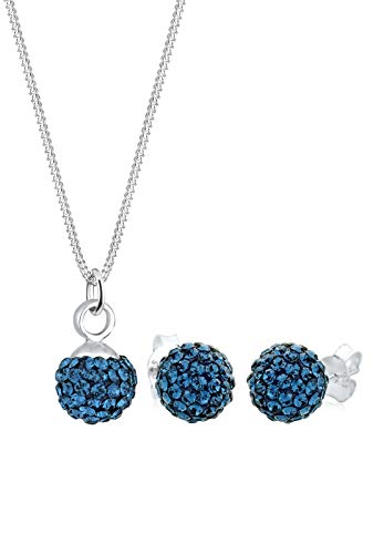 Elli Schmuckset Damen Kristall in 925 Sterling Silber von Elli