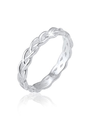 Elli Ring Damen Geflochten Unendlich Knoten Trend in 925 Sterling Silber von Elli