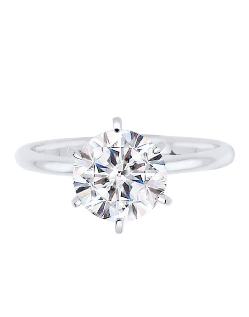 Elli - Damen-Verlobungsring in Silber aus 925er-Sterlingsilber mit Kristallen von Elli