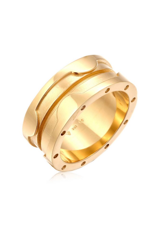 Elli Fingerring Bandring Markant Chunky Style 925 Sterling Silber von Elli