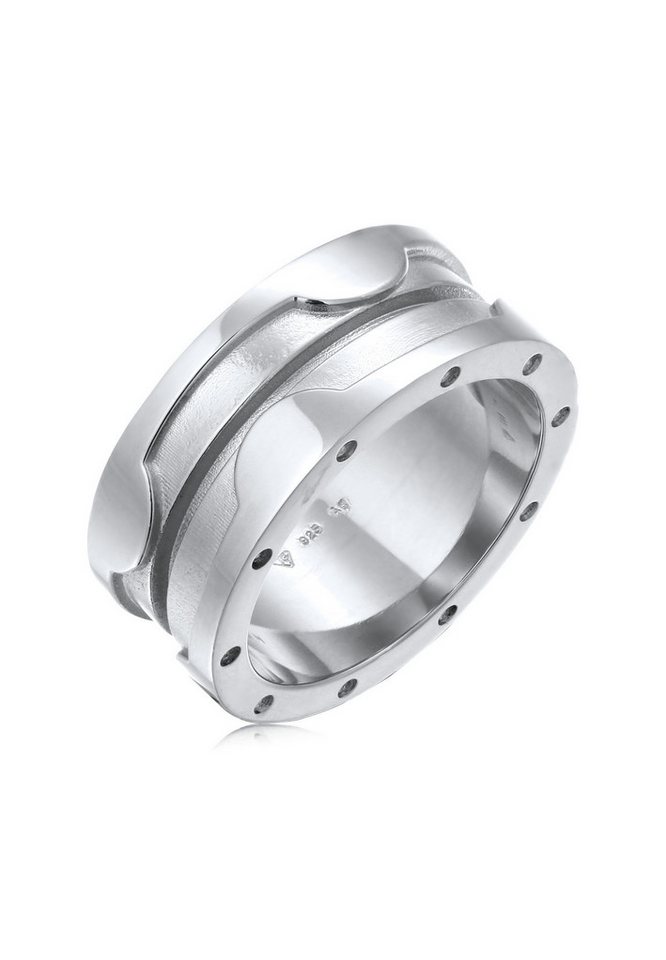 Elli Fingerring Bandring Markant Chunky Style 925 Sterling Silber von Elli