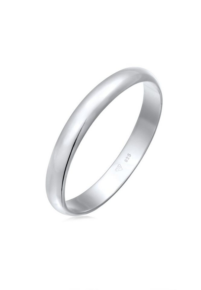 Elli Fingerring Bandring Freundschaftsring Basic 925 Sterling Silber von Elli