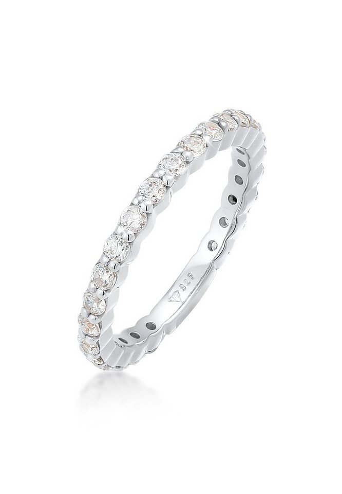 Elli Fingerring Memoire Eternity Zirkonia Funkelnd 925 Silber von Elli