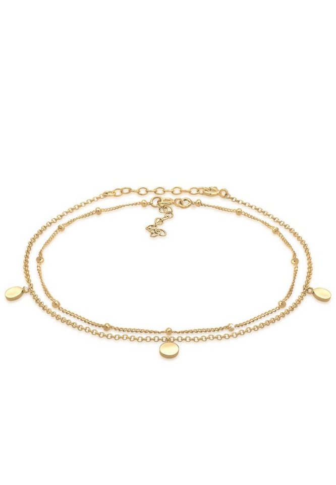 Elli Fußkette Ball Basic 2er Set 925 Sterling Silber Elli Fußkette Ball Basic 2er Set 925 Sterling Silber von Elli