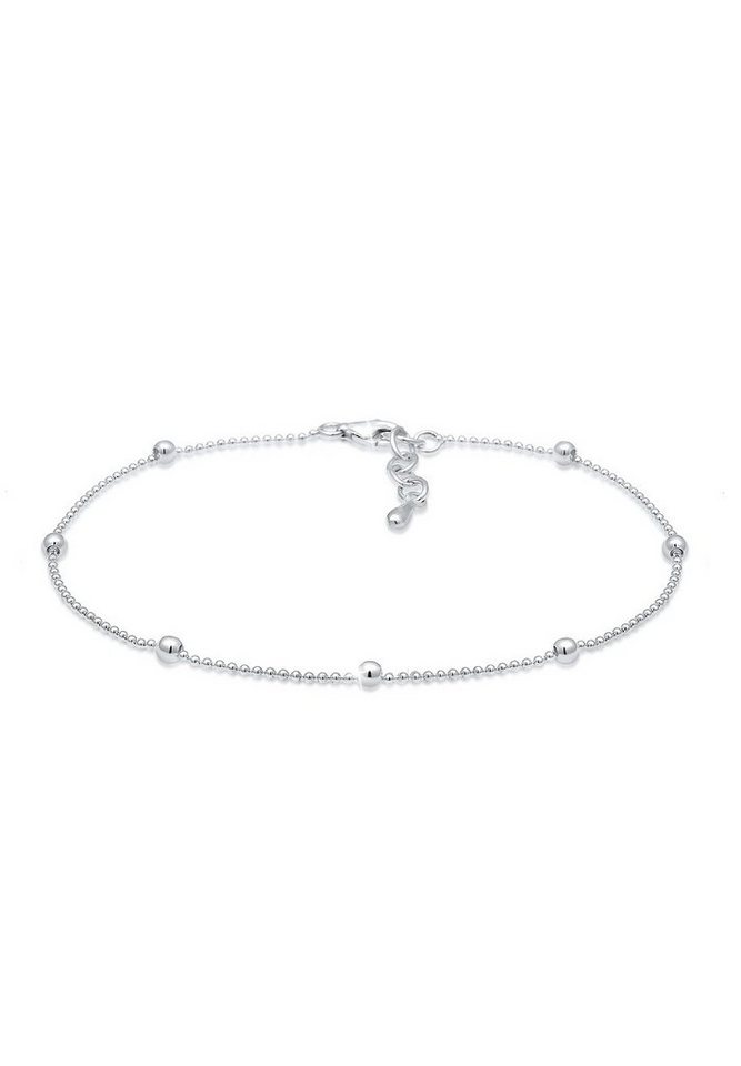 Elli Fußkette Basic Kugel Geo Minimal Trend 925 Sterling Silber, Geo von Elli