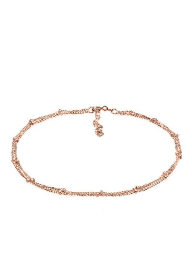 Elli Fußkette Fußkette mit Kugeln zeitlos 925 Silber von Elli