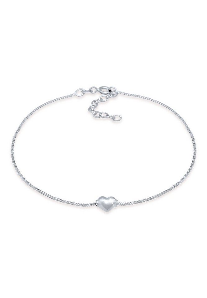 Elli Fußkette Kinder Herz Liebe Sommer 925 Silber, Herz von Elli