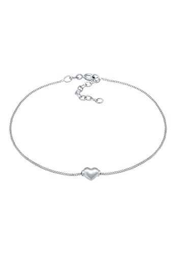 Elli Fußschmuck Kinder Fußschmuck Herz Liebe Sommer in 925 Sterling Silber Rosé-Vergoldet von Elli