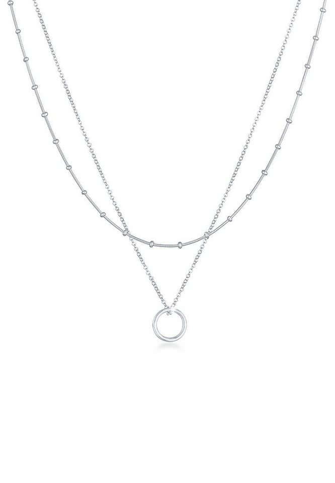 Elli Gliederkette Layer Kugelkette Kreis Rund 925 Silber Elli Gliederkette Layer Kugelkette Kreis Rund 925 Silber von Elli