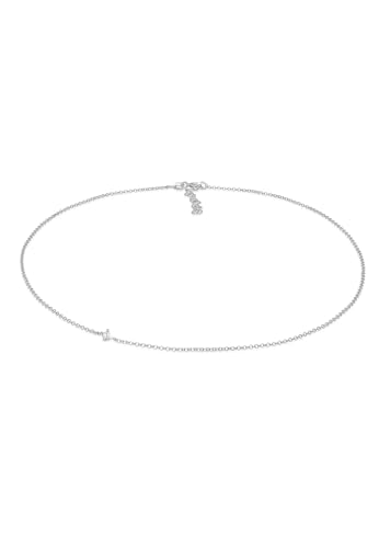 Elli Halskette Damen Choker Solitär mit Zirkonia Kristall in 925 Sterling Silber von Elli