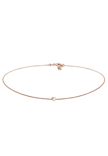 Elli Halskette Damen Choker Herz Anhänger Filigran in 925 Sterling Silber von Elli