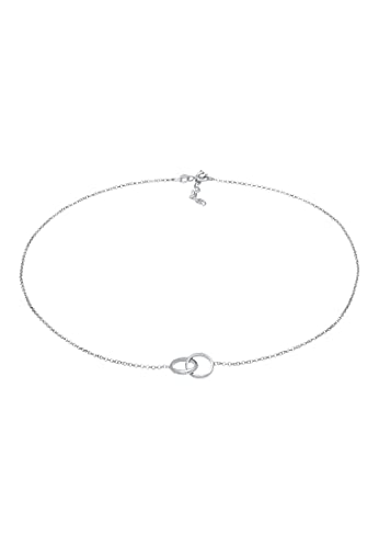 Elli Halskette Damen Choker Kreis Minimal Basic Trend in 925 Sterling Silber von Elli