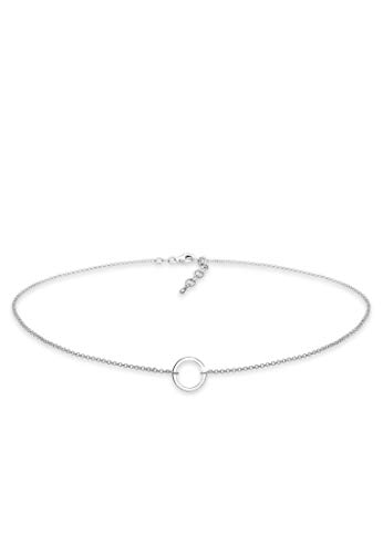 Elli Halskette Damen Choker Kreis Trend Geo in 925 Sterling Silber von Elli