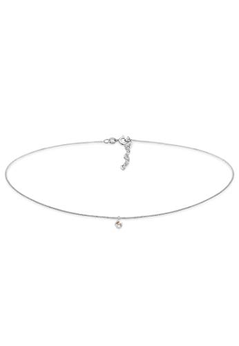 Elli Halskette Damen Choker Soliltär Anhänger mit Turmalinquarz in 925 Sterling Silber von Elli